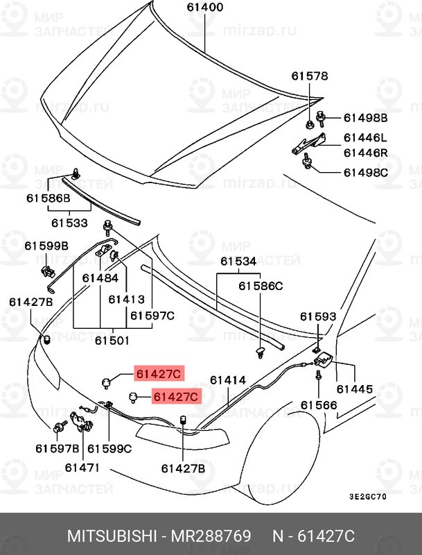 Запчасть MITSUBISHI MR288769