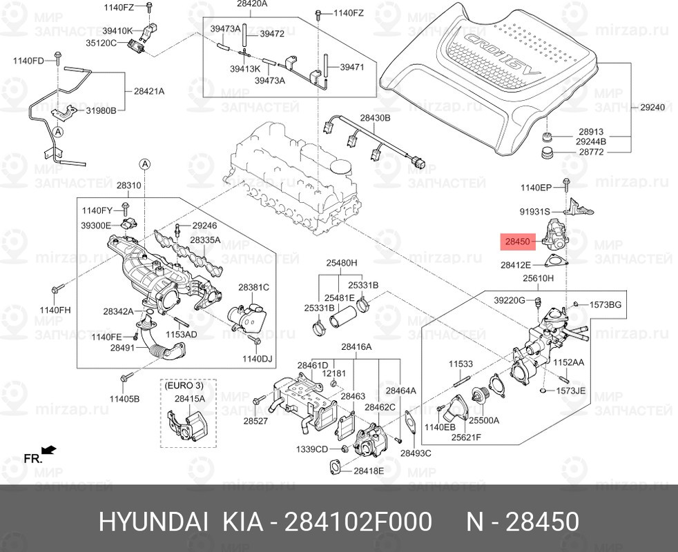 Запчасть MOBIS 284102F000