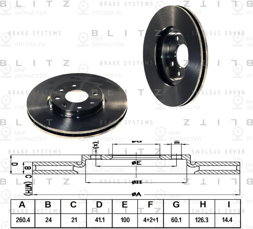 Запчасть BLITZ BS0143