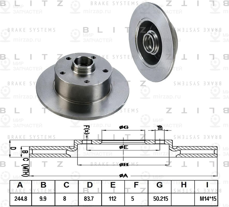Запчасть BLITZ BS0145