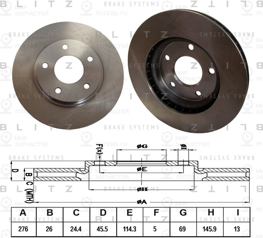Запчасть BLITZ BS0334
