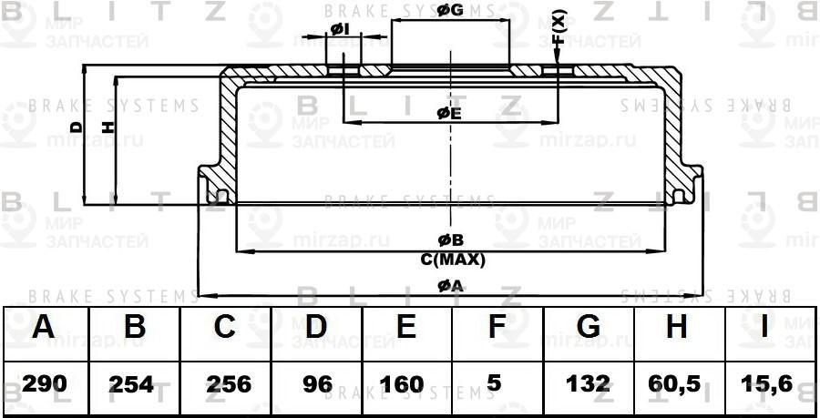 Запчасть BLITZ BT0133