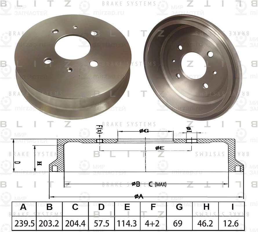 Запчасть BLITZ BT0158