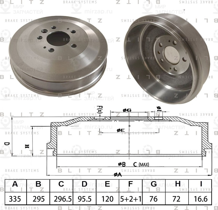 Запчасть BLITZ BT0168