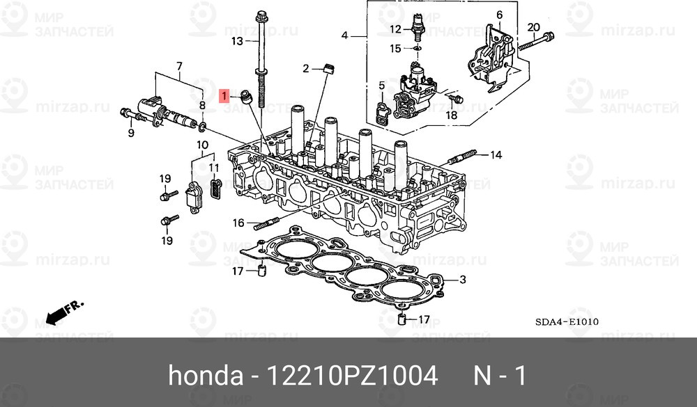 Запчасть HONDA 12210PZ1004