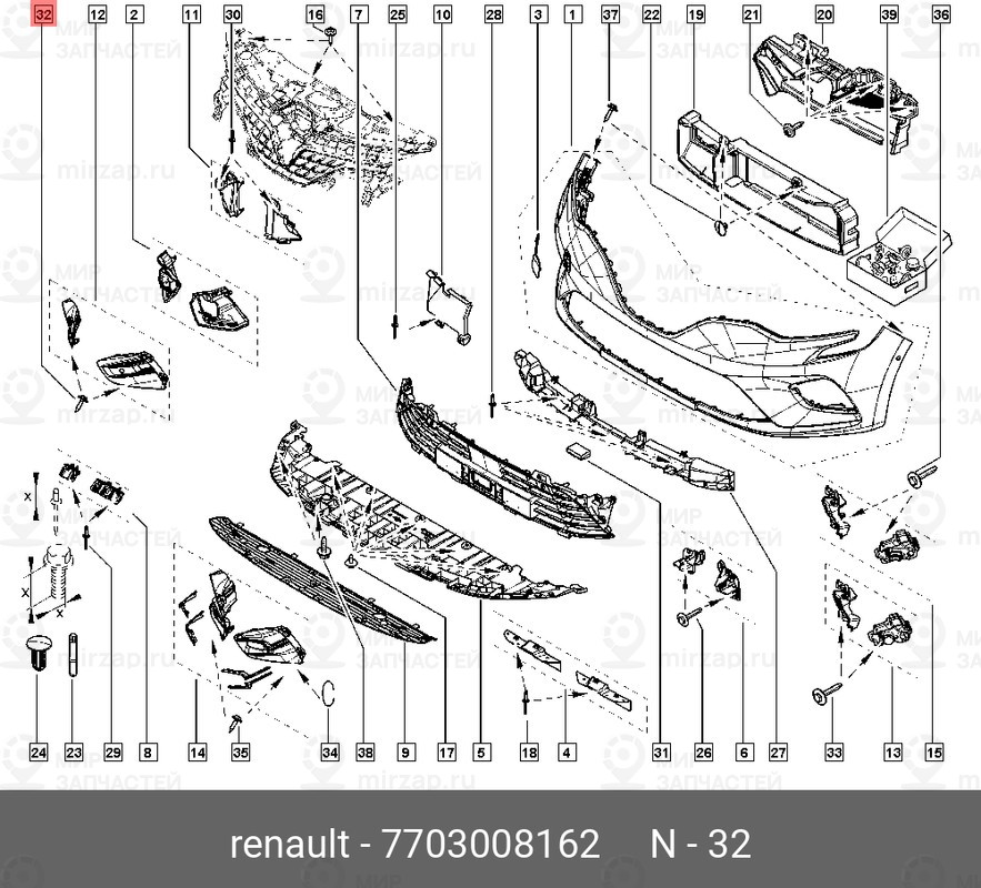 Запчасть NISSAN 7703008162
