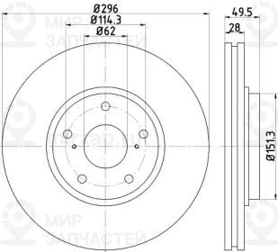 Запчасть NISSHINBO ND1086K