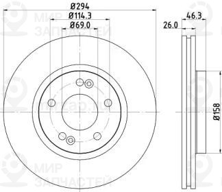 Запчасть NISSHINBO ND6021K