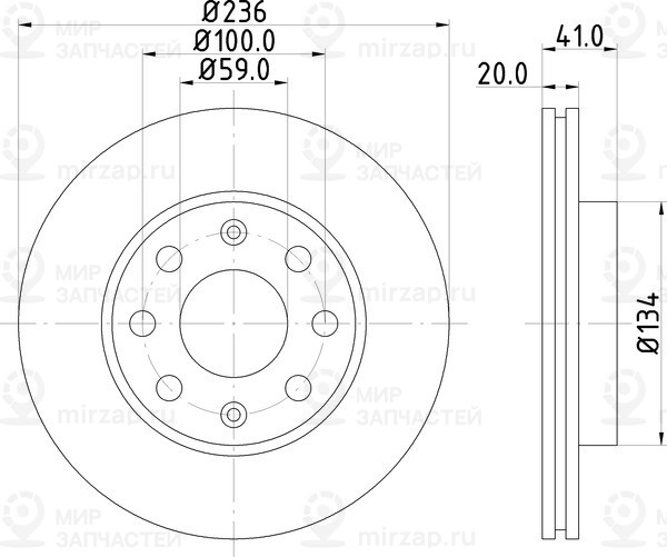 Запчасть NISSHINBO ND6065K