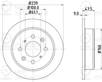 Запчасть NISSHINBO ND8007