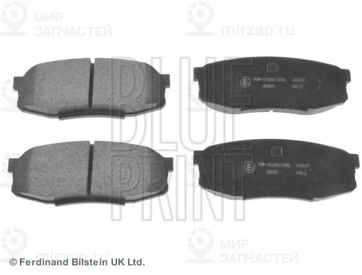 Комплект тормозных колодок, дисковый тормоз BLUE LINE ADT342176