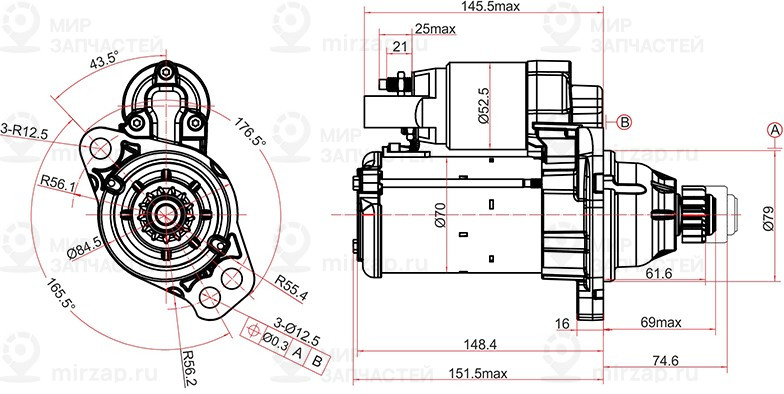 Запчасть SAT ST02M911024RN