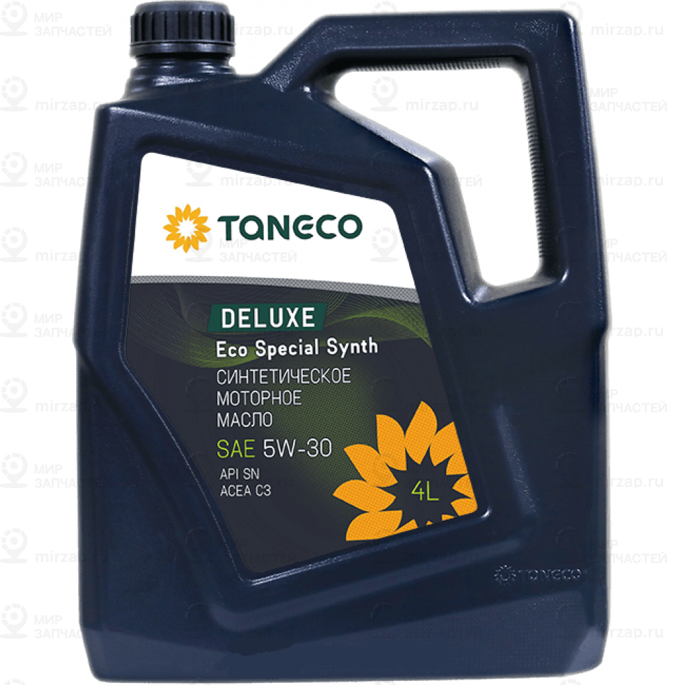 Taneco Deluxe Eco Special Synth, Sae 5W-30, Api Sn, Acea C3, 4 Л Taneco 46502296 TANECO 4650229680185