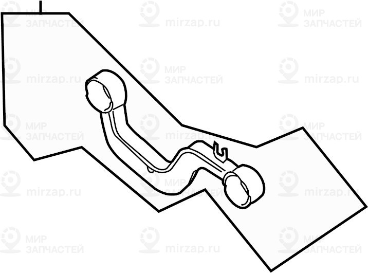 Pычаг подвески, поперечный VAG 1K0505323N