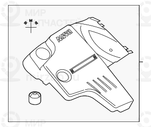 Кожух катушек зажигания
 BMW 11127589053