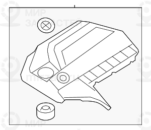 Кожух катушек зажигания
 BMW 11127607447