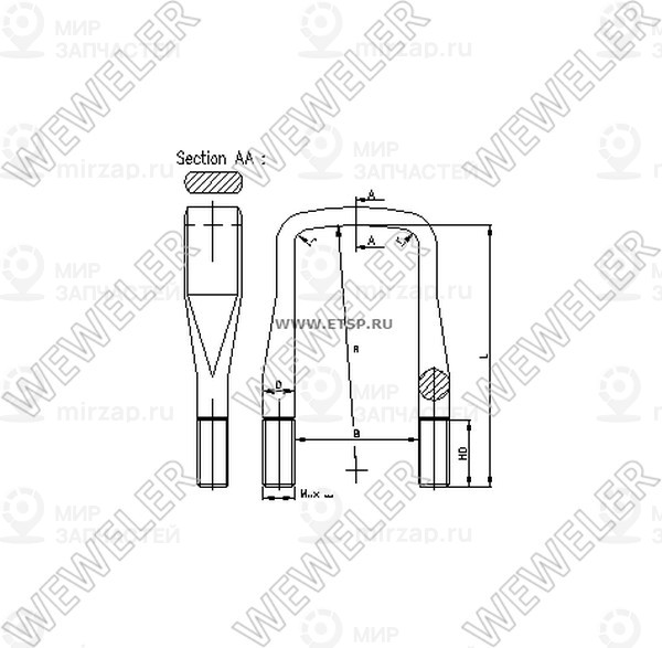 Запчасть WEWELER B088M18B034