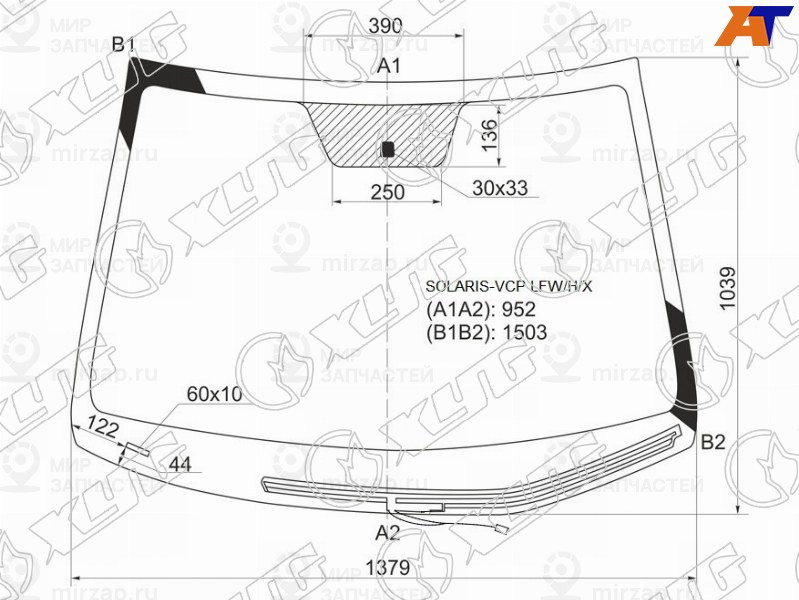 Запчасть XYG SOLARISVCPLFWHX