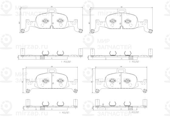 Колодки тормозные BREMBO P85164N