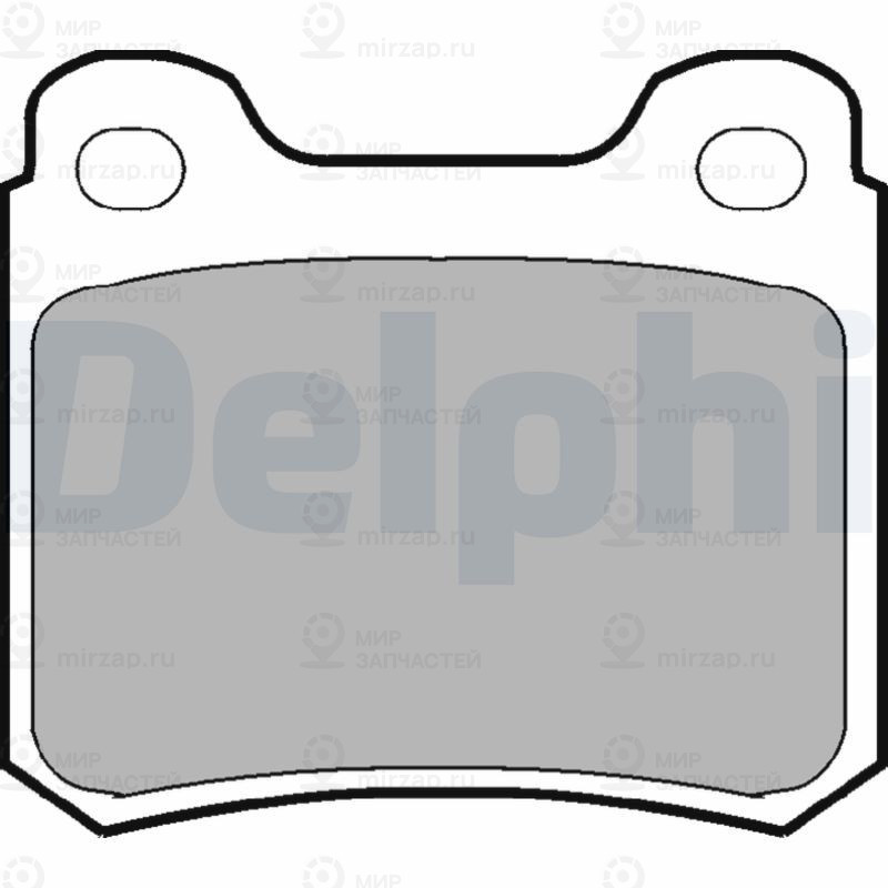 Комплект тормозных колодок, дисковый тормоз DELPHI LP915