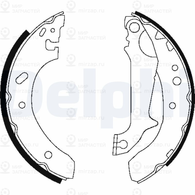 Комплект тормозных колодок DELPHI LS1683