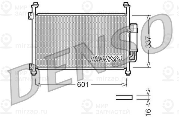 Конденсатор, кондиционер DENSO DCN40007
