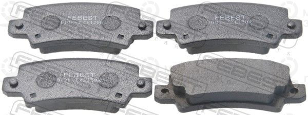 Комплект тормозных колодок, дисковый тормоз FEBEST 0101ZZE120R