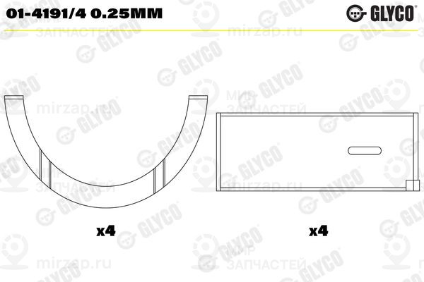 Запчасть GLYCO 0141914025MM