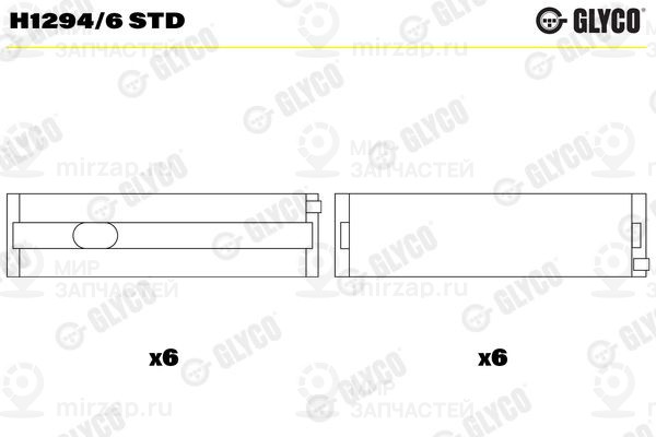 Запчасть GLYCO H12946STD