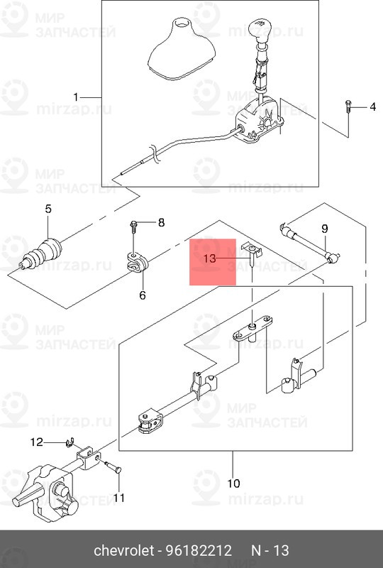 Запчасть GM 96182212
