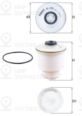 Запчасть MAHLE KX573D