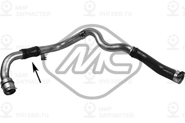 Патрубок Радиатора Duster METALCAUCHO 97373