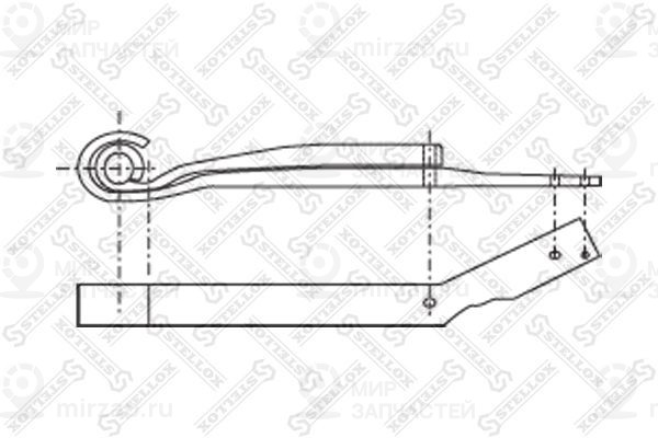 Многолистовая рессора STELLOX 8455701SX
