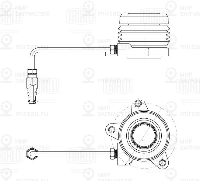 Муфта Выкл. Сцеп. Для А/М Ssangyong Actyon Ii (12-) (Гидравл.) (Ct 1702) TRIALLI CT1702