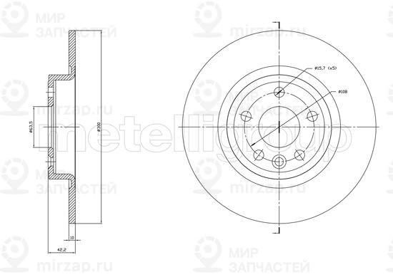Запчасть TRUSTING DF1864