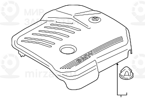 Кожух двигателя
 BMW 11148687367