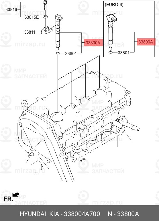 Запчасть MOBIS 338004A700