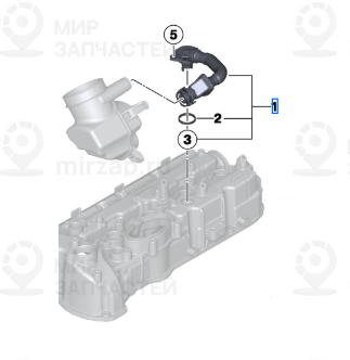 Шланг для прокачки ZYL. 1-4
 BMW 11157843150