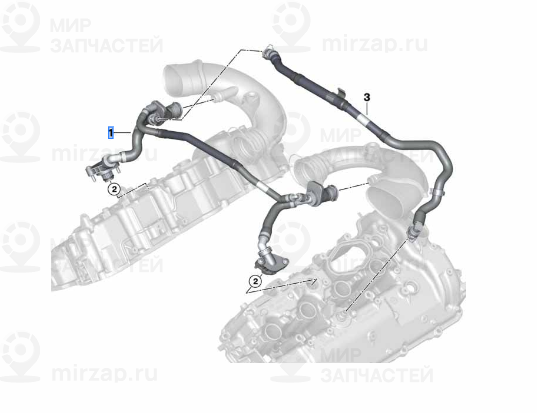Satz Kurbelgehдuseentlьftung
 BMW 11158635529